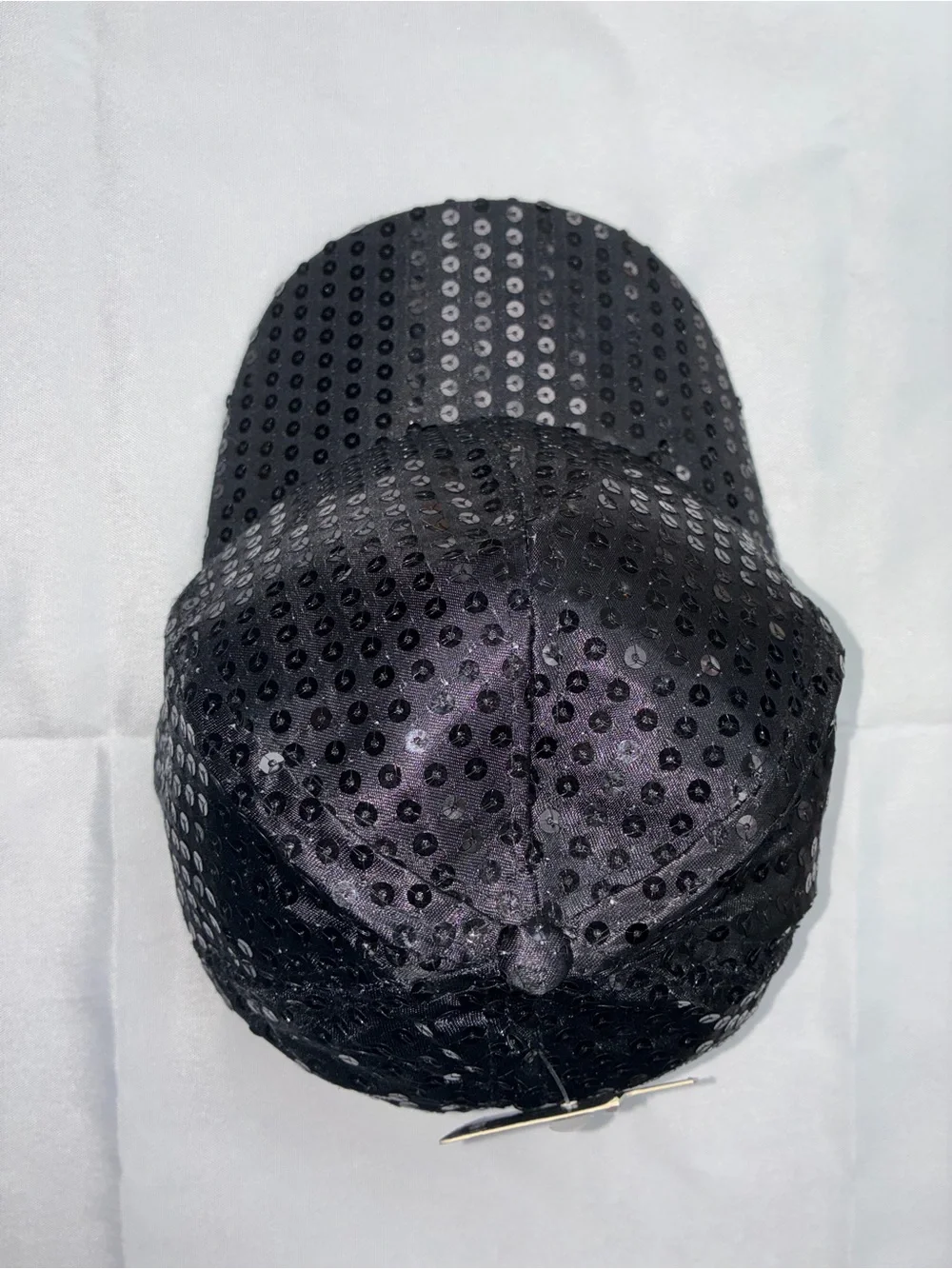 NWT Black Sequin Baseball Cap Adjustable Bling Hat